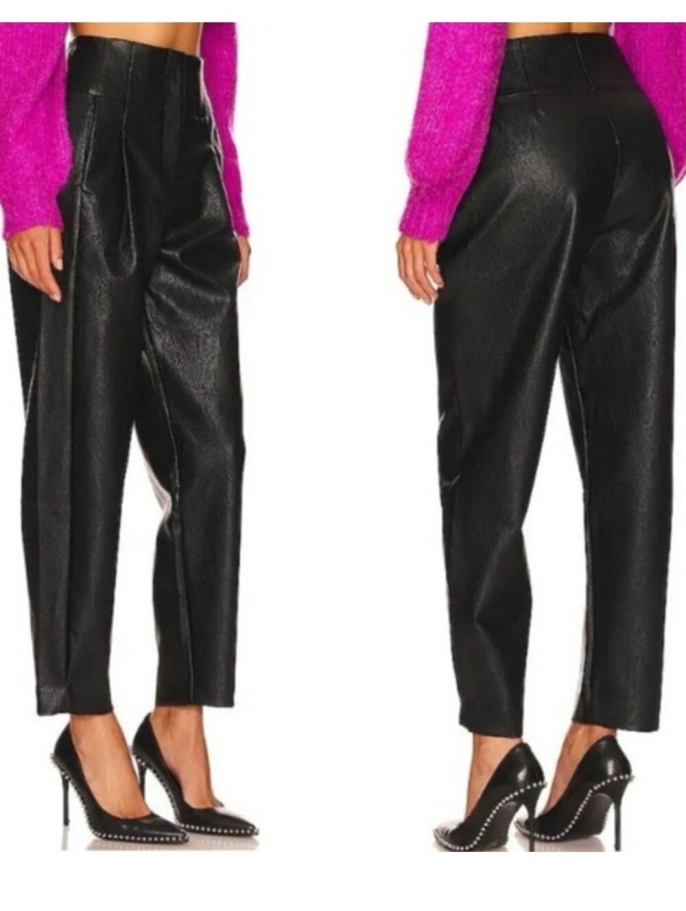 Line & Dot Noa Faux Leather Pant Sz M